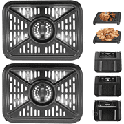GCQ Air Fryer Grill Pan for Ninja Foodi DZ401 DZ550 DZ302 10 QT DualZone Air Fryers, Air Fryer Replacement Parts Grill Plate Tray Accessories