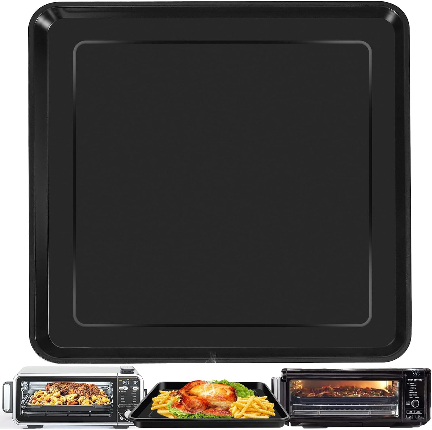 Air Fryer Grill Pan for Ninja Foodi SP101 Digital Air Fryer Countertop Oven, 13 * 13'' Grill Plate Crisper Plate Rack Accessories Replacement Parts Tray for Ninja Foodi SP100 SP1001C SP201