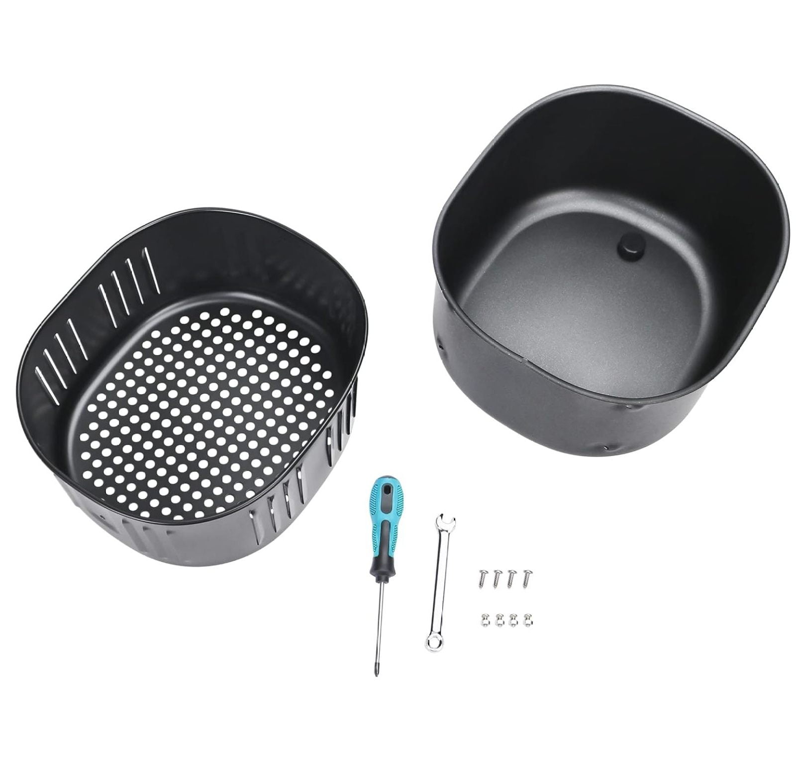 Air Fryer Inner Basket & Outer Basket for Power Air Fryer XL 5.3qt,Air