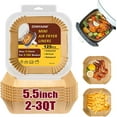thumbnail image 1 of Air Fryer Liners for 2 Qt Mini Air Fryer, Mini Airfryer Liners Disposable Air Fryer Parchment Paper Liners for 2.1Qt, 2.6Qt, Instant Vortex 2Qt, 125PCS, 1 of 5