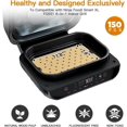 thumbnail image 2 of Air Fryer Replacement Parts For Ninja Foodi FG551 Smart XL Indoor Grill With Air Fry, 11.6''*7.6'' Stainless Steel Air Fryer Accessories Roasting Steamer Grill Racks Baking Tray,Dishwasher Safe 2 of 13