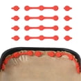 thumbnail image 1 of FT Hita 12pcs Air Fryer Magnet  Silicone Buckle Set Flower Shape Magnet  for Fixed Parchment High-Temperature Resistant Prevent Shifting&Burning(Red), 1 of 5