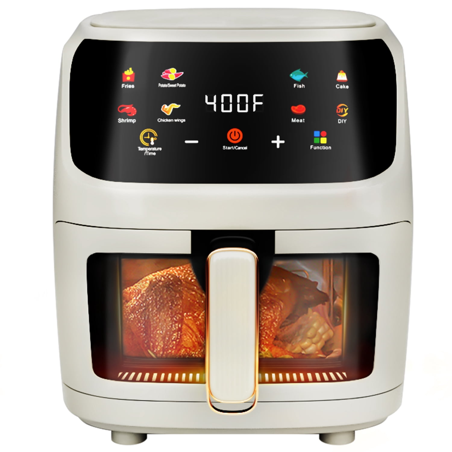 Air Fryer Oven 8QT, 8in1 Large Air Fryer with Led Digital Touchscreen, Smart Cooking Air Fryer