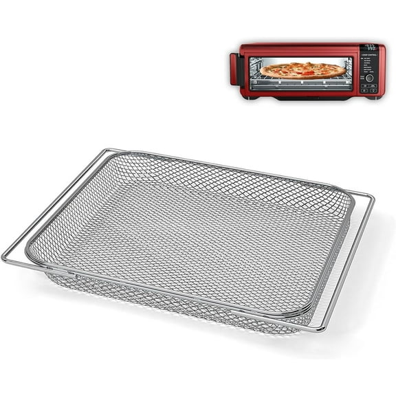 Air Fryer Oven Basket Replacement Baking Trays for Ninja Foodi SP201 SP301 SP351 Series Dual Heat Air Fryer Oven, Mesh BasketAir Fryer Accessories for Ninja Foodi Air Fry Oven