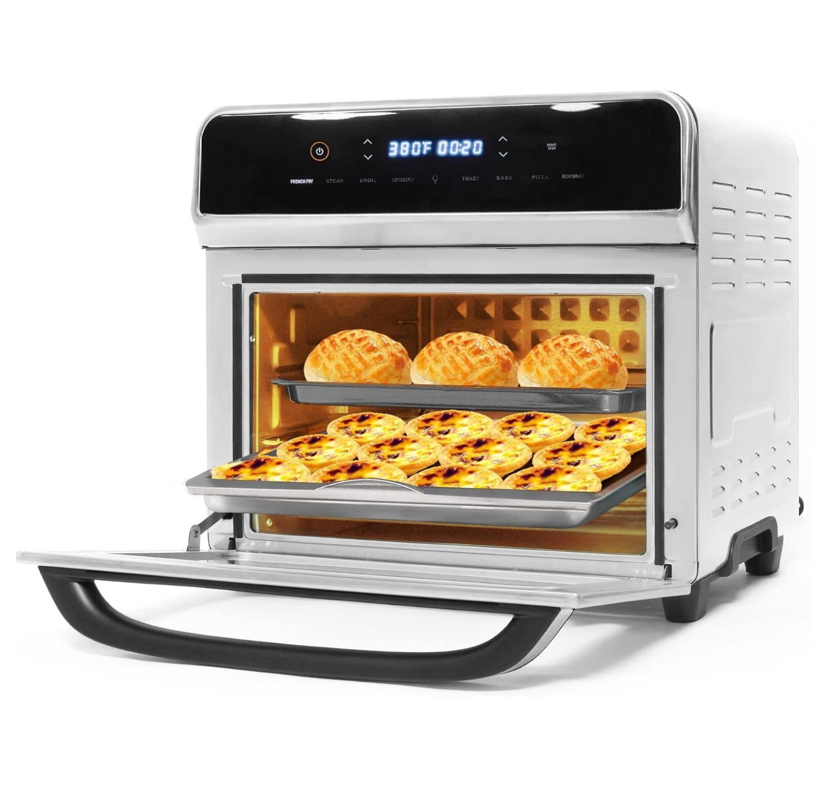 Air Fryer Ovens Countertop, Convection Toaster Oven with 10 Cooking