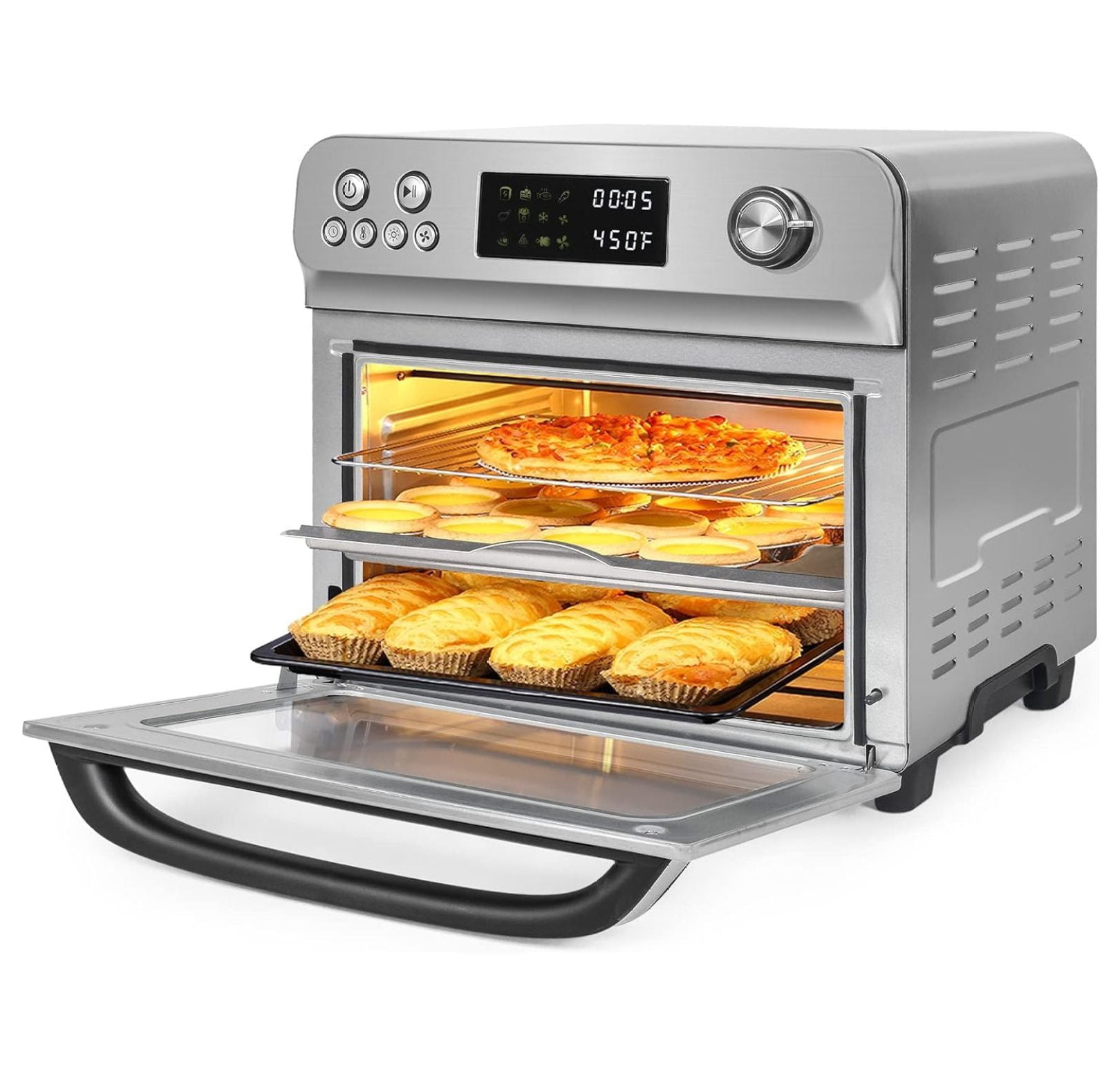Air Fryer Ovens Countertop, Convection Toaster Oven with 10 Cooking