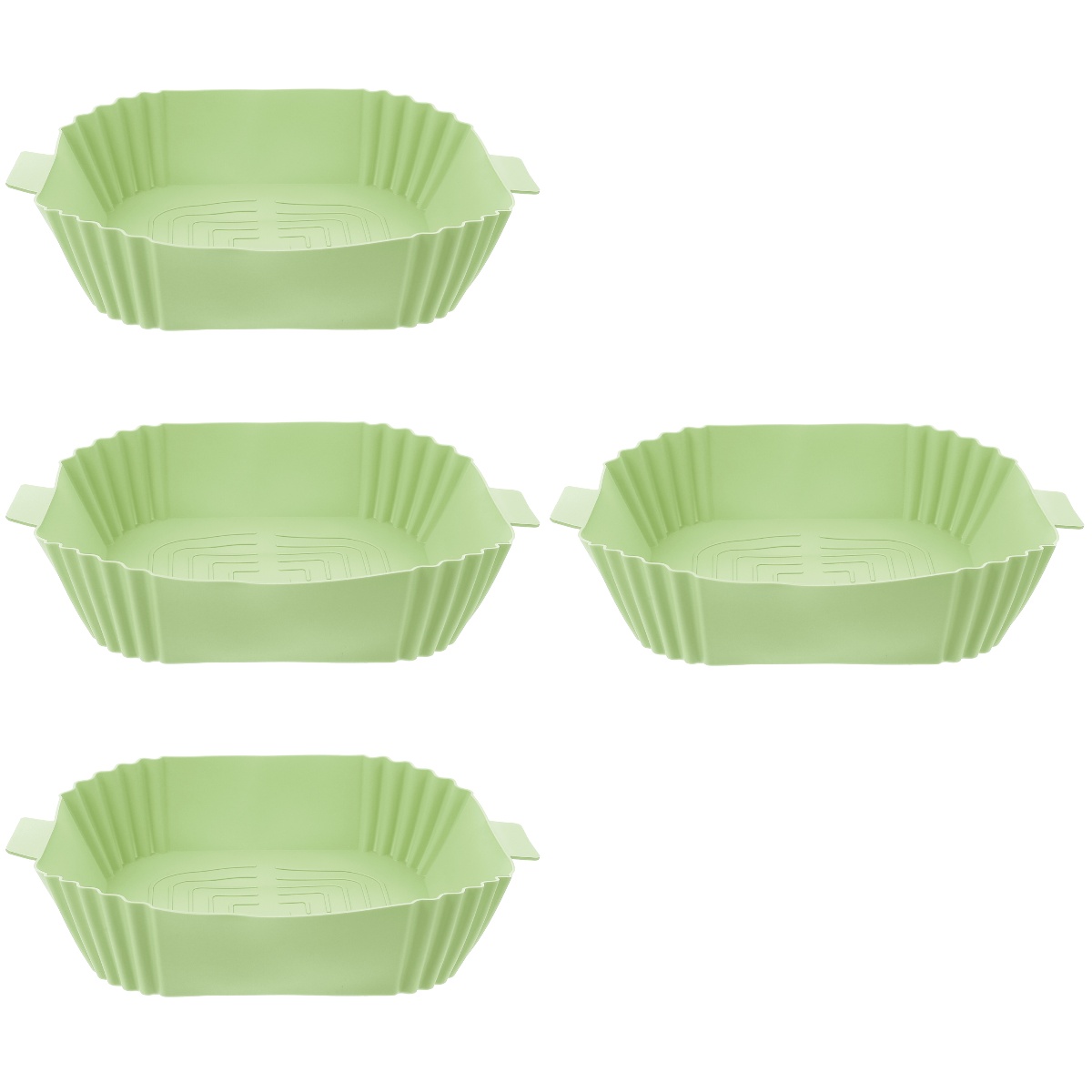 Air Fryer Pan Reusable Silicone Liner 4 Pieces Washable Bakeware