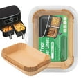 thumbnail image 1 of Air Fryer Paper Liners,100 Pcs Air Fryer Disposable Liners,Non-Stick and Oil Proof for Easy Cleanup,7*10” Rectangular Parchment Paper, 1 of 4