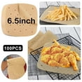 thumbnail image 1 of Air Fryer Parchment Paper,Haomacro Air Fryer Liners,200Pcs 6.5-9 Inches,Nonstick Square Parchment Paper for Air Fryer, 1 of 7