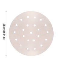 Air Fryer Parchment Paper, Set of 100, 10 inch Steamer Liners/Perforated Round Air Fryer Sheet Filter Liners/Dumpling Bamboo Steamer Paper for Airfryer, Steaming Basket and More