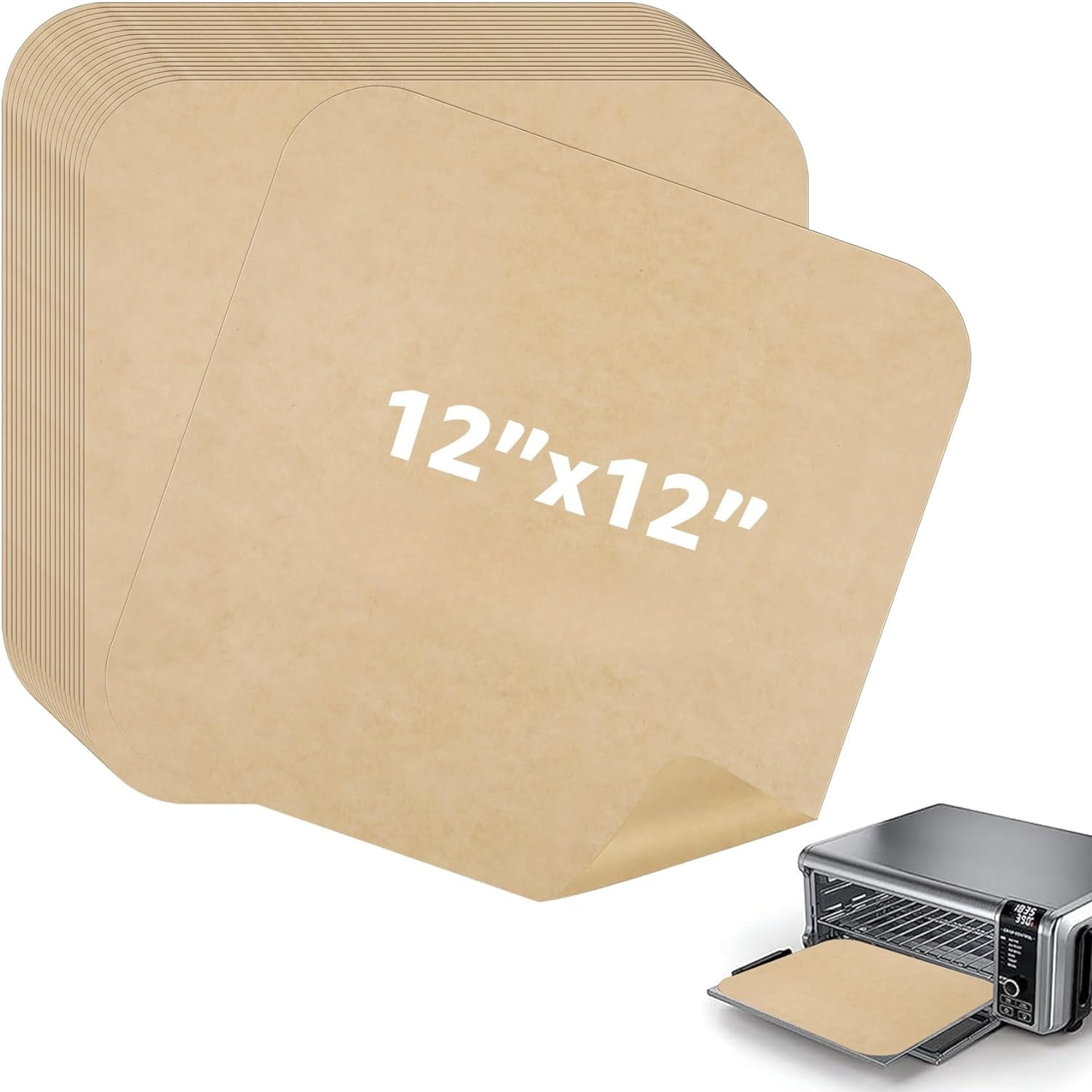 Air Fryer Parchment Paper Squares, 200 Sheets Unbleached PreCut Baking