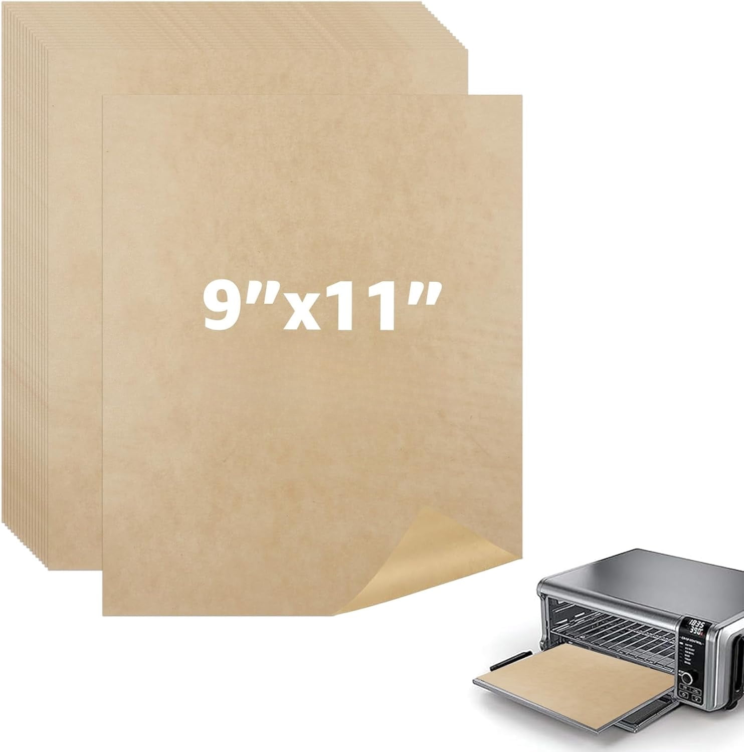 Air Fryer Parchment Paper Squares, 200 Sheets Unbleached PreCut Baking