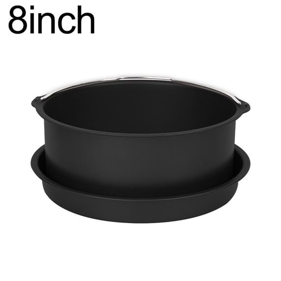 Air Fryer Pizza Pans Set 6" 7" 8" 9" Sizes with Handheld Cake Basket Compatible Baking Accessories