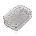 thumbnail image 1 of Air Fryer Rack For Air Fryer 3Pcs Layered Dehydrator Racks Stainless Steel Grilling Rack Rectangle Air Fryer Double Air Fryers Barbecue Grill Home Decor, 1 of 7