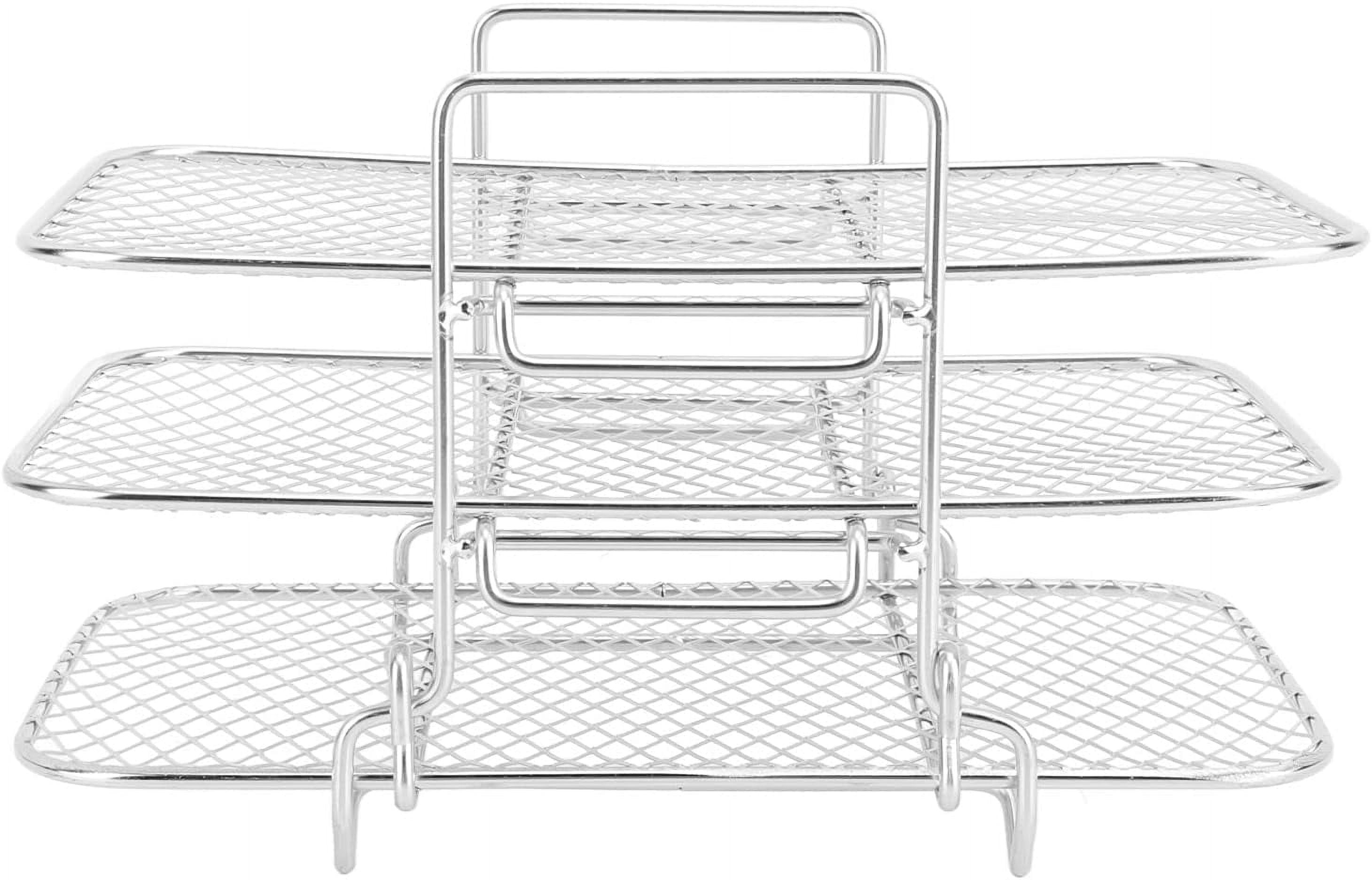Air Fryer Rack, Cooling Racks for Baking, 3-Tier Folding Cooling Grid ...