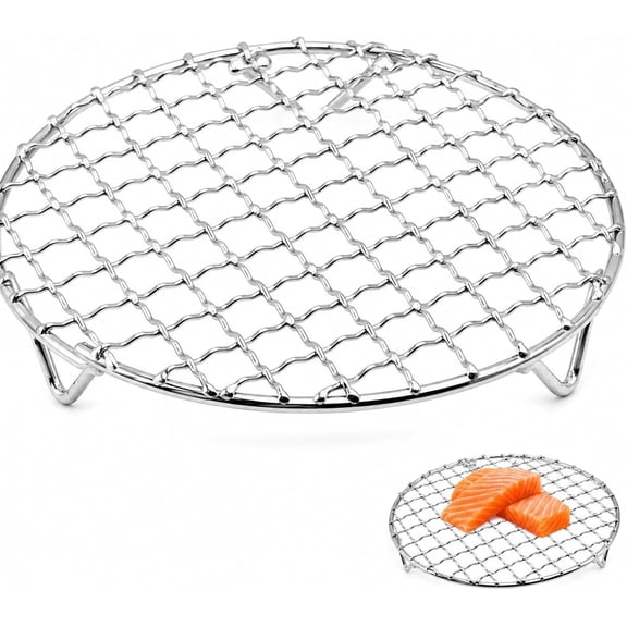 Air Fryer Rack, Wire Rack, Air Fryer Roasting Rack, Small Cooling Rackt, For Cooking Baking Steaming BBQ Cooling, Steaming, And Air Frying(5 in)