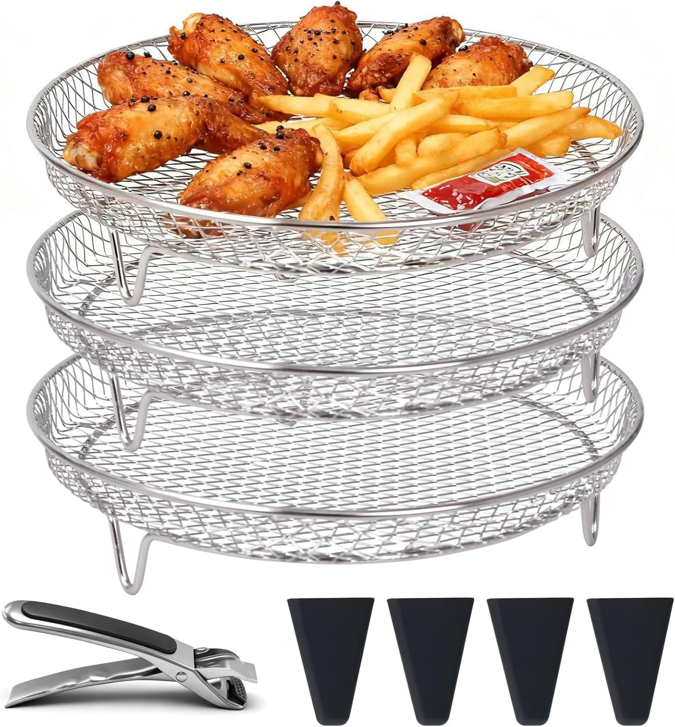 Air Fryer Racks, Cooling Racks for Cooking and Baking 8 inch,Round ...