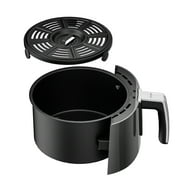 Air Fryer Replacement Basket and Tray for Ninja AF101, Air Fryer Accessories for Ninja AF101, Non-Stick 4 Qt Basket with Cover and Grill Pan, Dishwasher-Safe Re