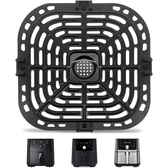 Air Fryer Replacement Tray for Instant Pot Vortex 6 in 1 6 QT Gourmia GAF735 6 QT, Original Air Fryer Accessories Grill Pan Plate Crisper Plate Rack Parts,Dishwasher Safe