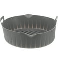 thumbnail image 1 of Round Silicone Pot for Air Fryer Non Stick with Handles 1 Set Compatible Liner, 1 of 5
