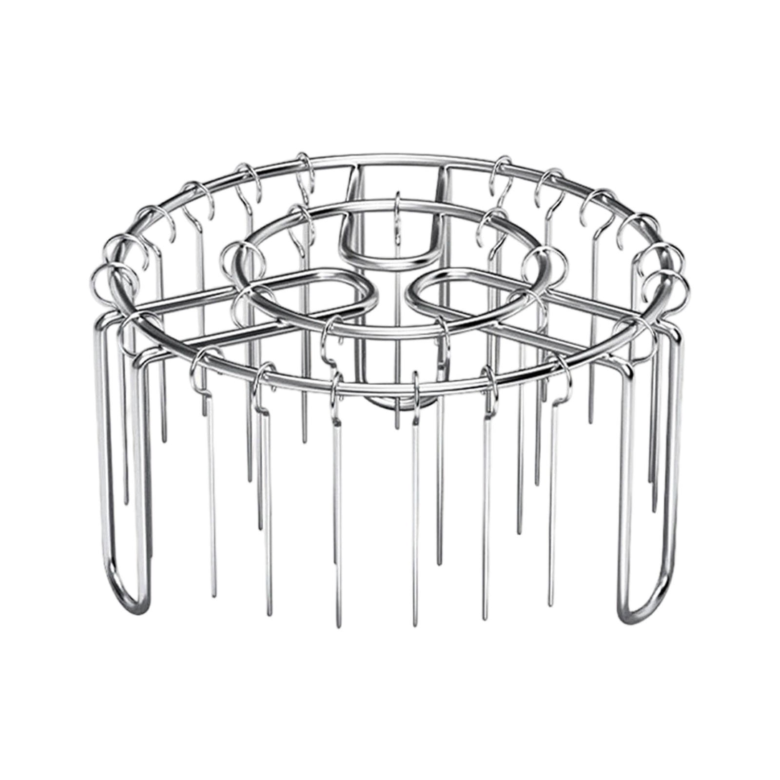 Fish Rack Sport Air Fryer Skewer Stand with 50 Skewers, Thicken Stainless Steel ...