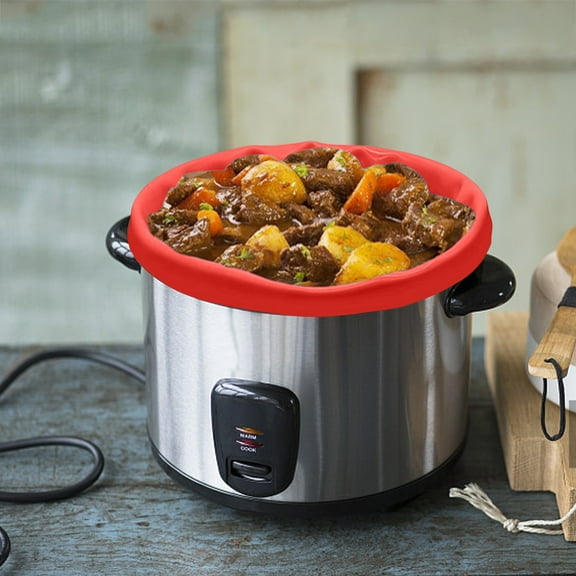 Air Fryer,Slow Cooker Liners Reusable Crock Pot Liner Leakproof & Easy Clean Silicone Divider