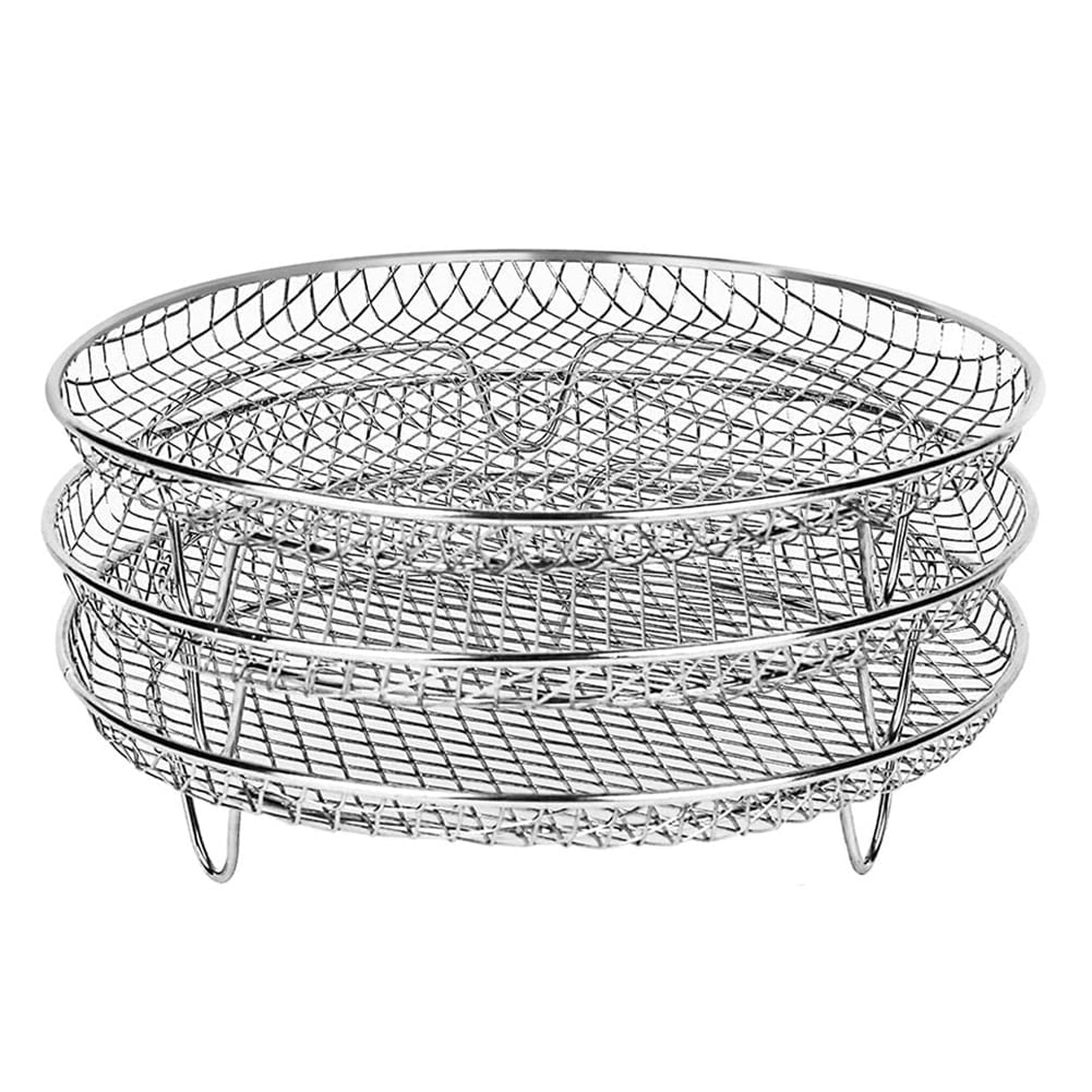 Ninja Air Fryer Rack Air Fryer Three Stackable Dehydrator Racks, Stainless  Steel Air Fryer Rack Fit All 4.2QT - 5.8QT Ninja Air Fryer Accessories