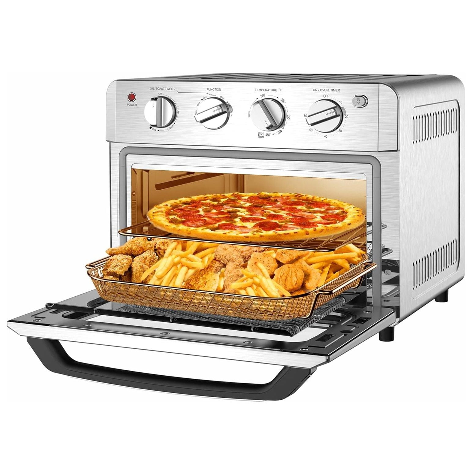 Air Fryer Toaster Oven 21 Quart 7in1 toaster ovens countertop 1550W air fryer oven with