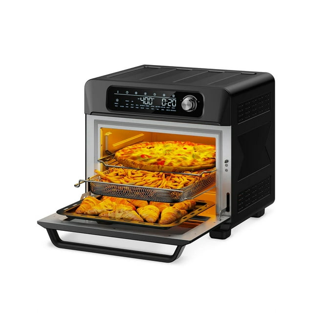 Air Fryer Toaster Oven, 24-in-1 Convection Air fryer, 26-QT XL Capacity, Digital Countertop Oven Touch Control, 1700W for 12" Pizza