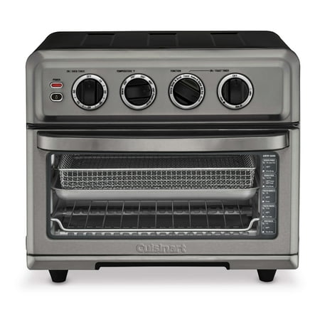 Cuisinart - Air Fryer 0.6 Cu. Ft. Toaster Oven with Grill - Black