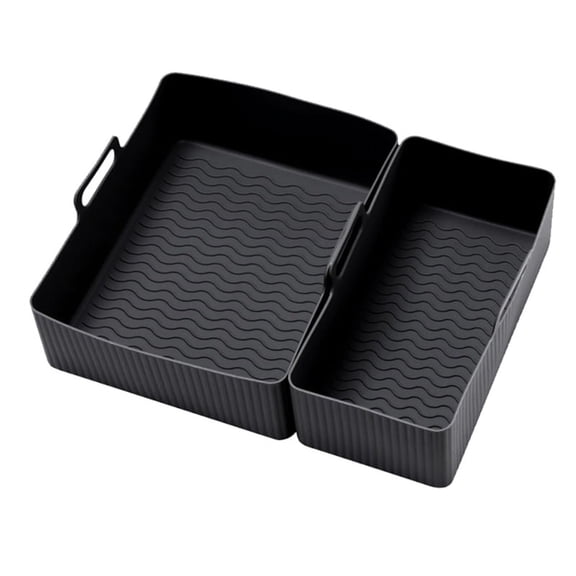 Air Fryer Tray Air Fryer Liner Basket Reusable Oven Baking Tray Non-Stick Pizza Baking Tray A