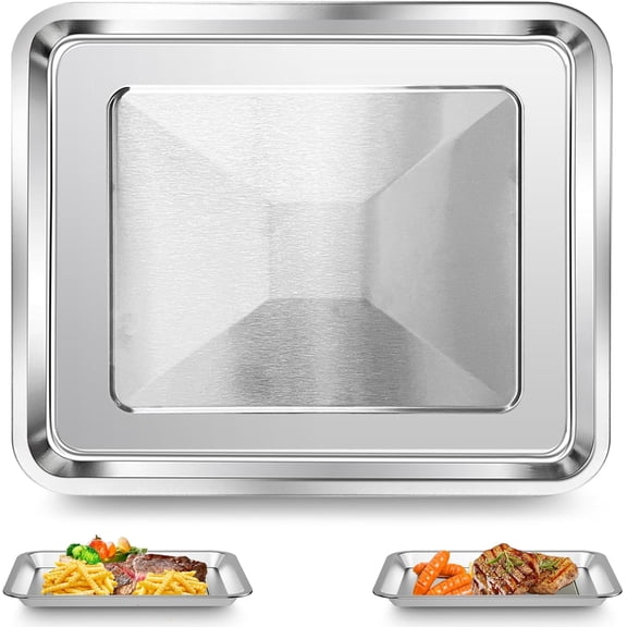 Air Fryer Tray Replacent for Cuisinart TOA-26 28 AFR-25 Toaster Air Fryer Convection Oven, 11.29 * 9.68'' Non-stick Mesh 304 Stainless Steel Basket Wire Rack Accessories Parts, Dishwasher Safe