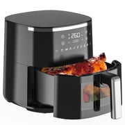 Air Fryer 6QT Toaster Oven, Kitchen Appliances with 8 Cooking Presets, 8-in-1 Max Crisp, Air Fry, Roast, Bake, Reheat an