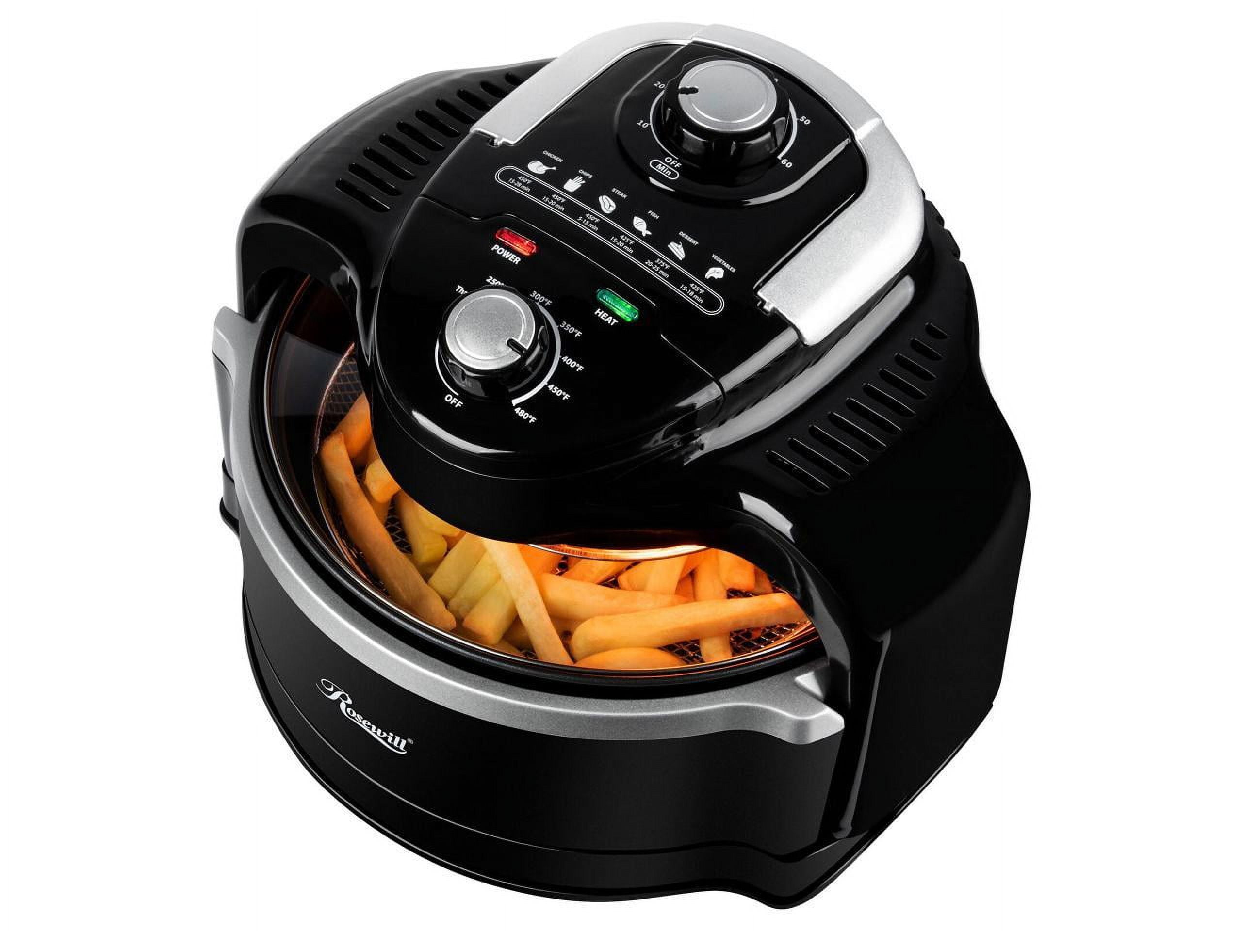 Besile Air Fryer 7.0 Quart Large Capacity 3-5 People Use,Oilless  Cooking,Digital Touchscreen, Rotary knob,Large Non-Stick Fryer Basket, Easy  to