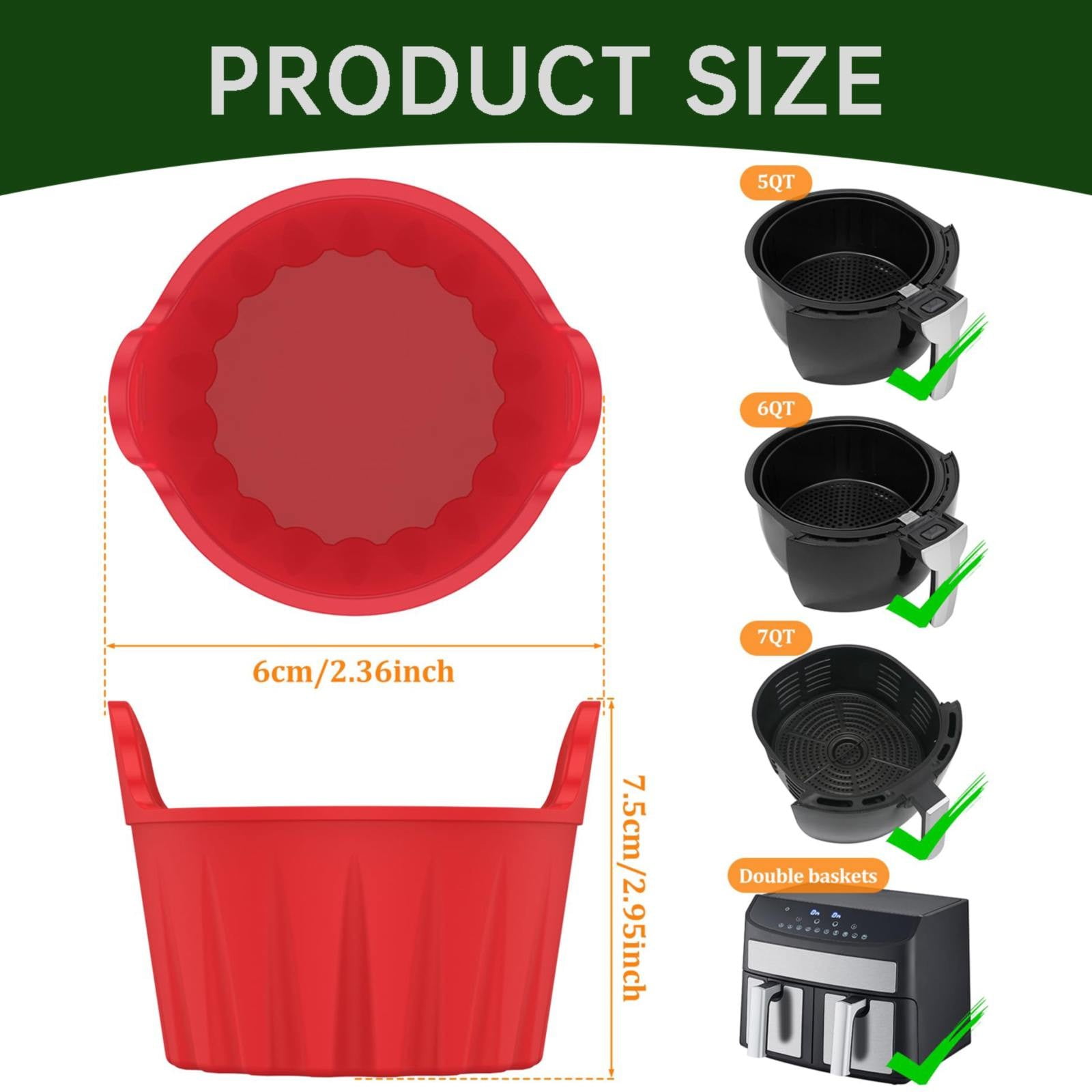 Air Fryers Accessories Air Fryer Egg Poacher Food Grade Silicone