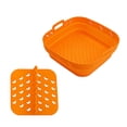 thumbnail image 1 of Air Fryers Liner Square Silicone Liner with Divider Square Silicone Air Fryers, 1 of 12