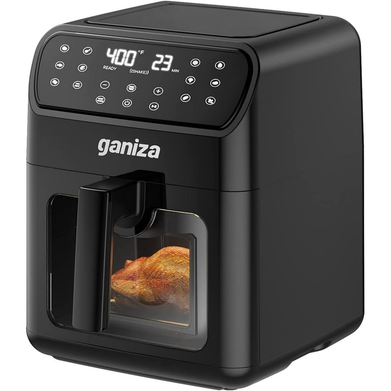 Air Fryers Oven, GANIZA 6 Quart Oilless Air Fryer with Visible Cooking  Window, One-Touch Screen with 13 Functions, Nonstick and Dishwasher-Safe