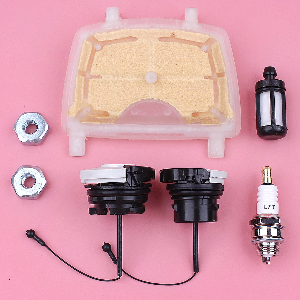 Air Fuel Filter Oil Tank Cap Bar Nut Kit For Stihl Ms171 Ms181 Ms211 air-fuel-filter-oil-tank-cap-bar-nut-kit-for-stihl-ms171-ms181-ms211