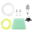 Air Fuel Filter Primer Bulb Fuel Line Spark Plug Kit Fit for Poulan