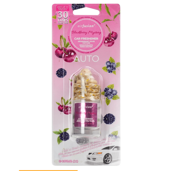 Air Fusion Car Air Freshener – Blackberry Mystery Scent for Auto Interior