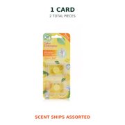 Air Fusion Stick-On Trash Can Odor Eliminator, Assorted Scents, 2 Count 1 Card