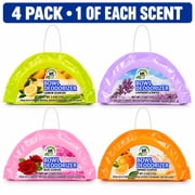 Air Fusion Toilet Bowl Rim Hanger Deodorizer, 2.5 oz, Assorted Scents, 4 Pack
