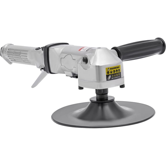 Air Grinder 175mm/7in Home Hand-held Air Polisher Pneumatic Stones Polisher Angle Sander Aluminum+Plastic Air-powered Polishing Machine for Car Concrete