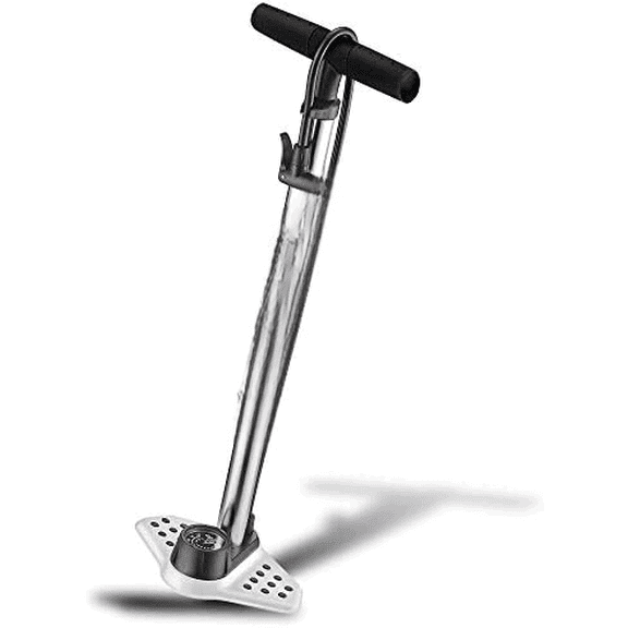 Air Handler Bike Floor Pump by High Pressure Bicycle Pump with Industrial Gauge Fits Presta & Schrader Valves Kraton Grip Road, MTB, Gravel, Hybrid Bike Accessory$$Sport & Recreation Other