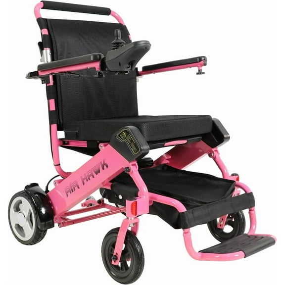 Air Hawk Lightweight Folding Electric Wheelchair for Adults & Seniors - 41 lbs, 26-Mile Range, Foldable, Compact Motorized Power Wheelchair, Easy to Transport, Travel-Approved, FAA Certified