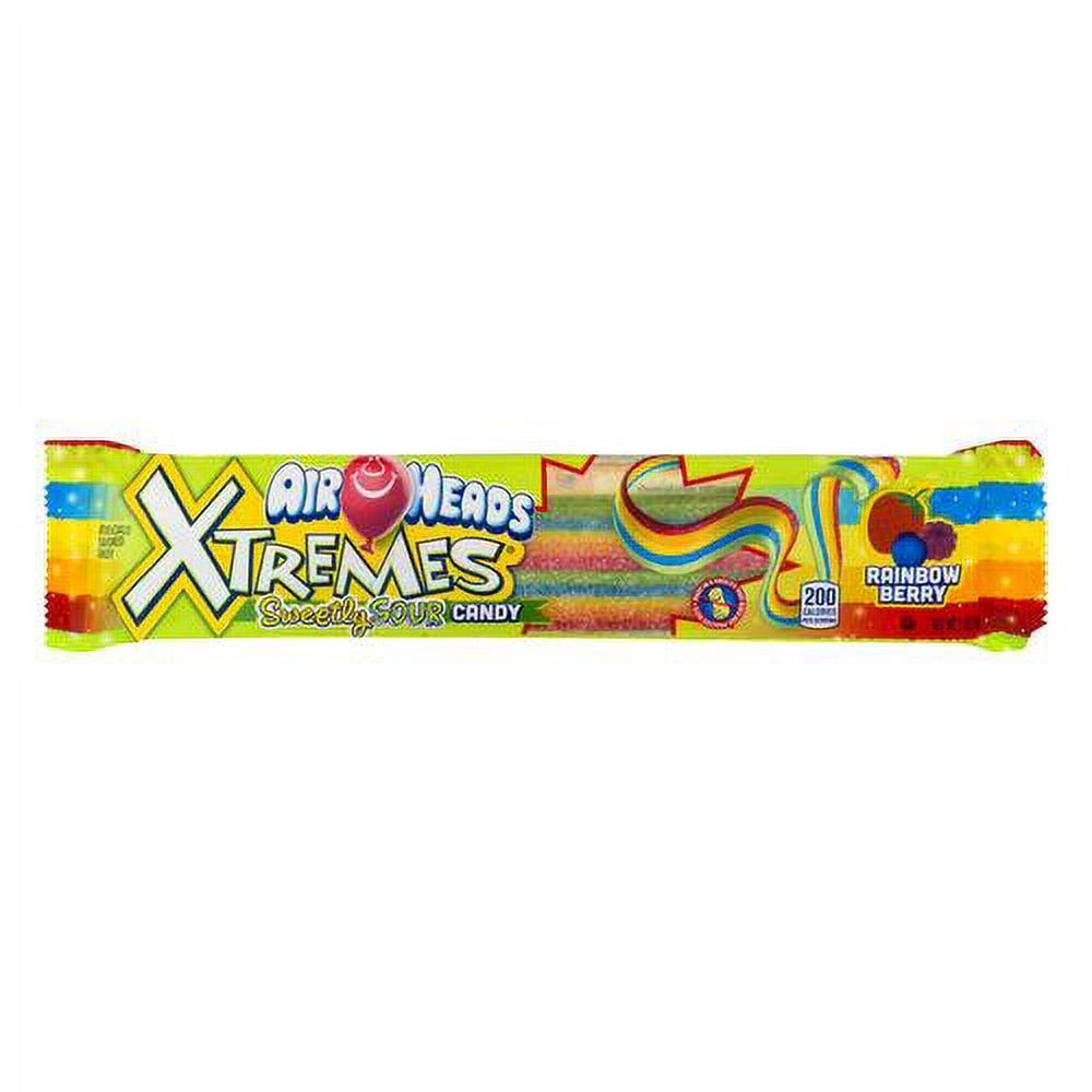 Air Heads Xtremes Sweetly Sour Candy Rainbow Berry (Pack of 16)