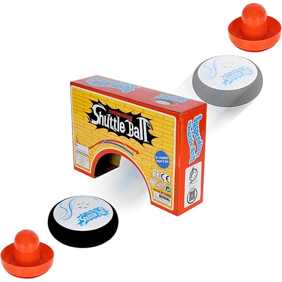 Air Hockey Hover Puck, Floating Hockey with 2 Red Air Hockey Presses, Classic Air Hockey Style Electric Game for Kids Indoor Play
