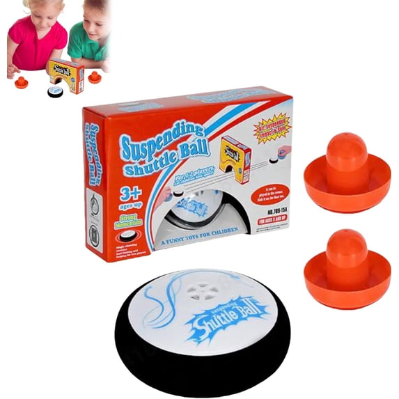 Air Hockey Hover Puck, Floating Hockey with 2 Red Air Hockey Presses, Ideal Stocking Stuffer & Easter Basket Filler for Kids