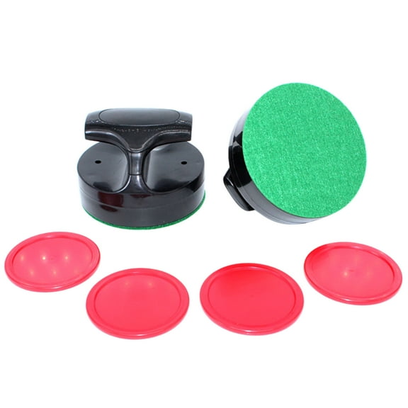 Air Hockey Paddle and Pucks 94mm Table Hockey Pusher Set Goal Handle Paddle Replacement for Game Table