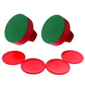 Air Hockey Paddle and Pucks 94mm Table Hockey Pusher Set Goal Handle Paddle Replacement for Game Table